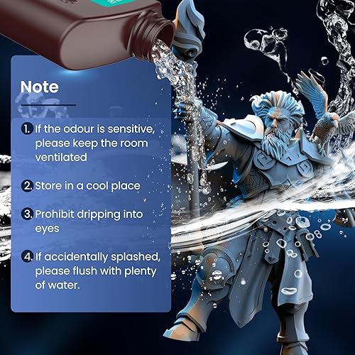 Miniatura 9 de SUNLU Detergente de resina para impresora 3D, limpiador de resina 3D suave con las manos, resina impresa en 3D de bajo olor y no tóxica, limpiador