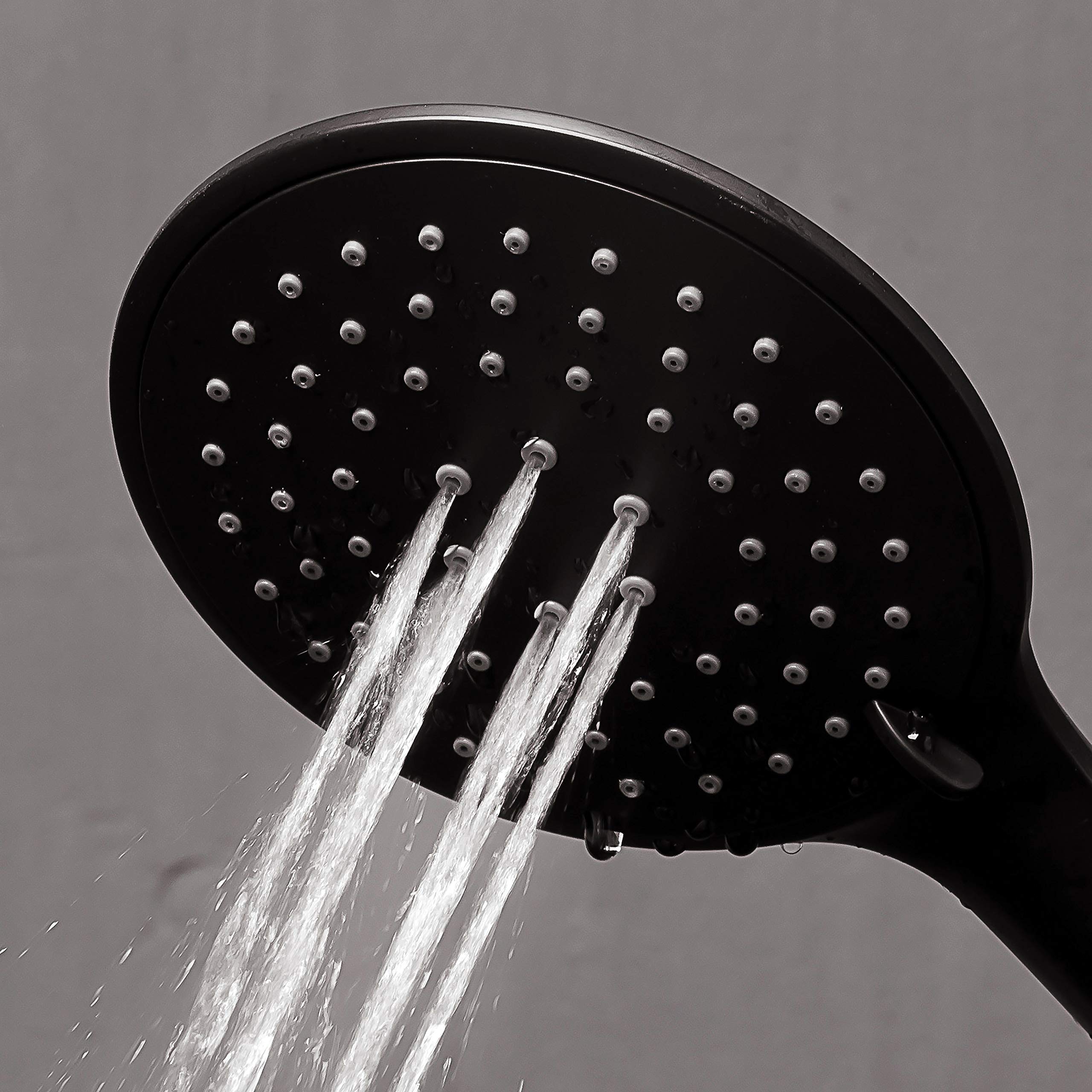 ブラック シャワーヘッド 150CMホース付き カクダイ メタリックシャワーホースセット ホース長さ 1.4m シャワー