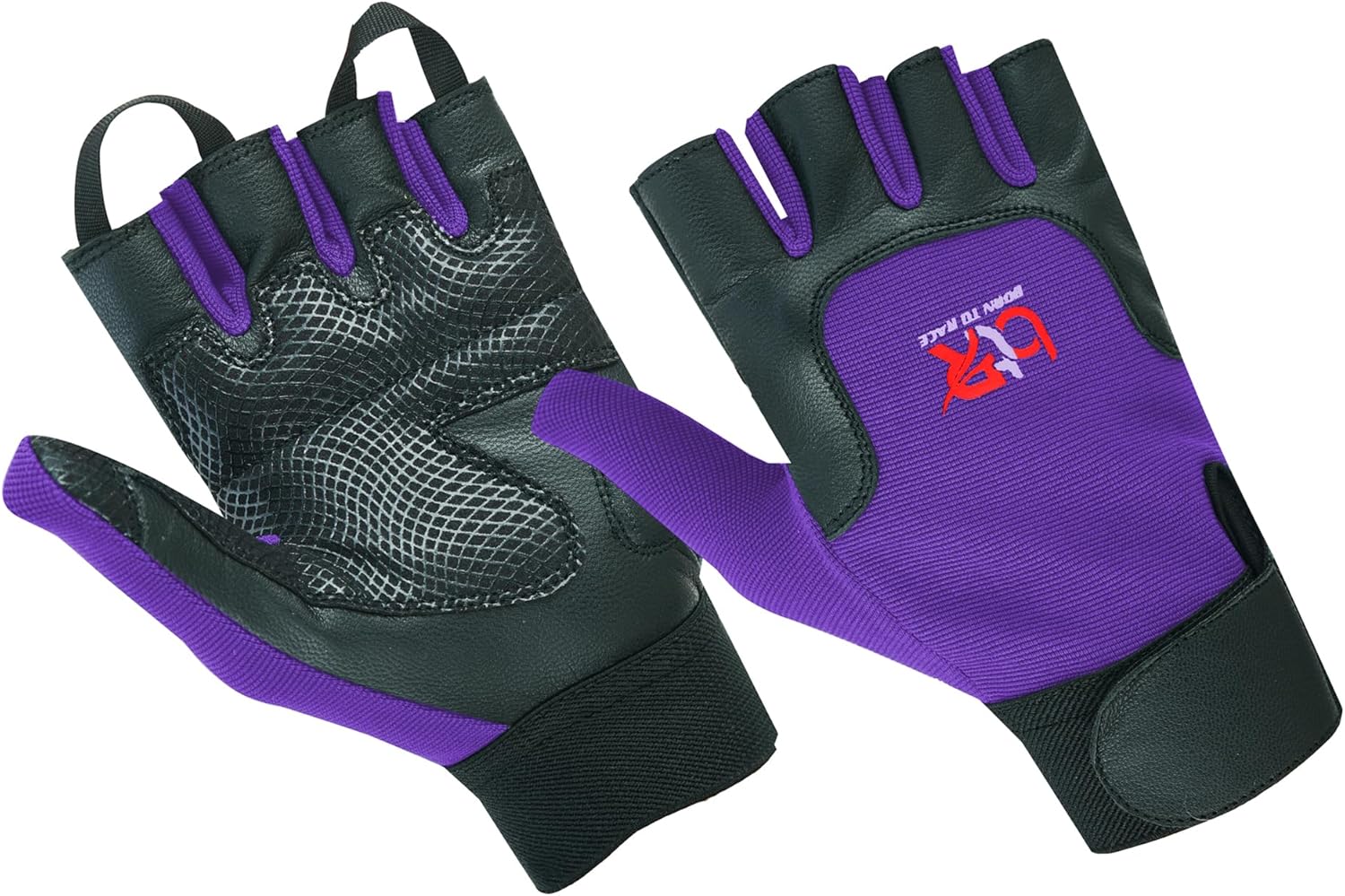 Women Ladies Wheelchair User Gloves Mobility Disability Fingerless Long Thumb Leather Palm Wheelchair Gloves