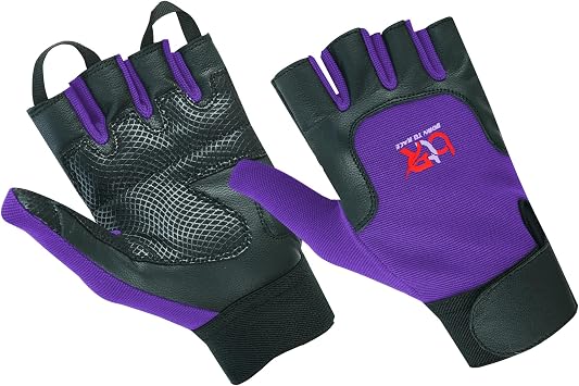 Women Ladies Wheelchair User Gloves Mobility Disability Fingerless Long Thumb Leather Palm Wheelchair Gloves