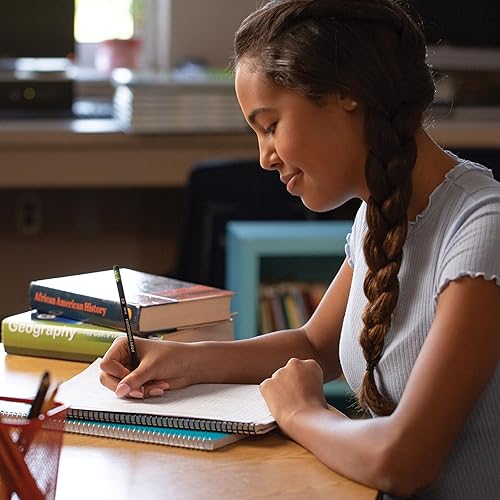 Miniatura 6 de Ticonderoga Lápices de madera de grafito, 2 HB suaves, negro (13953) (paquete de 6, 72 unidades en total)