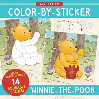 My First Color-by-Sticker Book - Winnie-the-Pooh (14 scenes)
