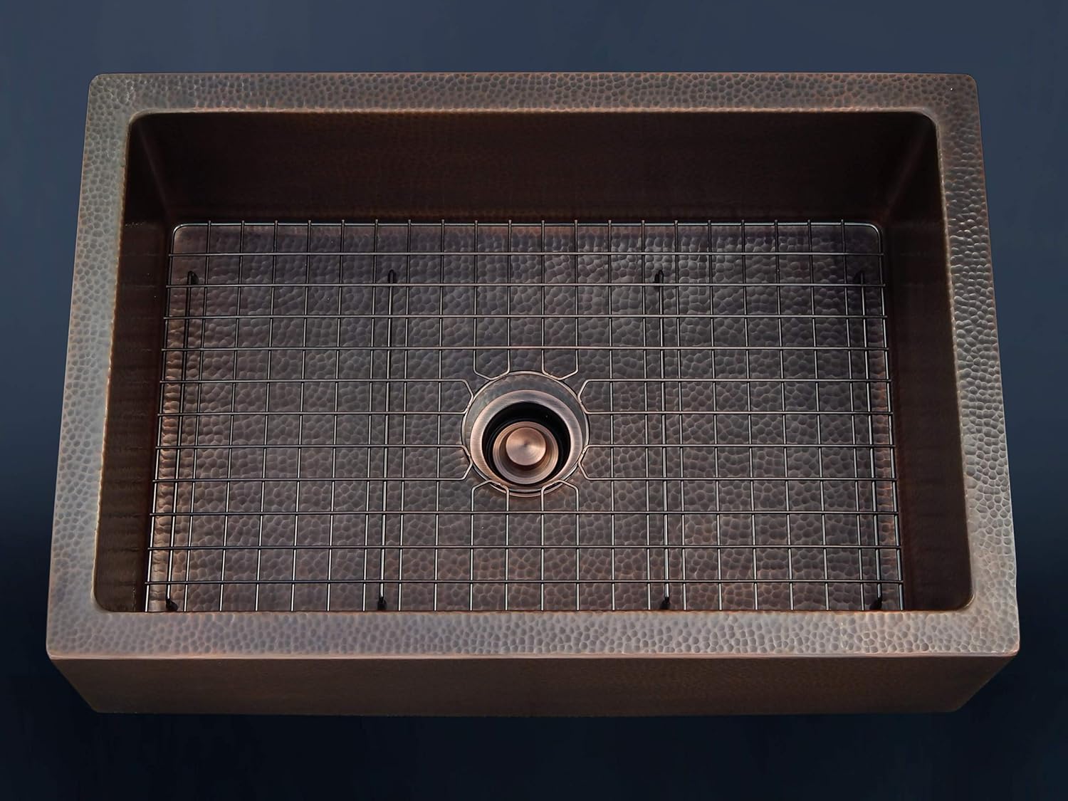 Blасk Frіdау 🔥 Luxury HEAVY-GAUGE (12-Gauge) 30-Inch Modern Copper Farmhouse Sink (44 LBS Pure Copper), Apron Front, Single Bowl, Dark Copper Finish, Grid and Flange Included, FSW1106 by Fossil Blu Flаѕh Dеаlѕ - 40% оƒƒ Luxury HEAVY-GAUGE (12-Gauge) 30-Inch Modern Copper Farmhouse Sink (44 LBS Pure Copper), Apron Front, Single Bowl, Dark Copper Finish, Grid and Flange Included, FSW1106 by Fossil Blu