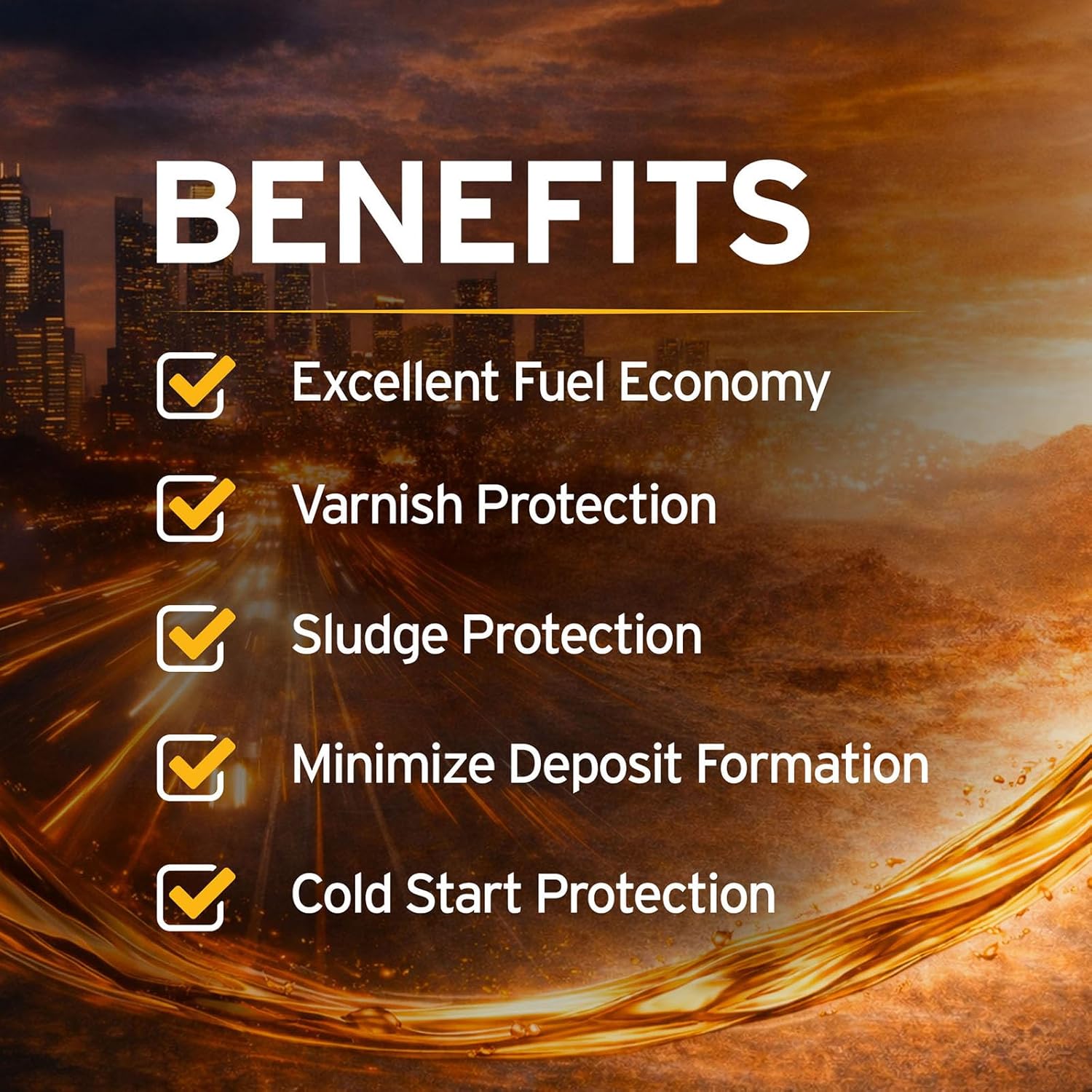Presidential Synthetic Blend 5W20 – Premium High Quality Advanced Motor Oil for Gasoline Engine Performance & Protection - Increased Fuel Economy - Made in USA (5 Gallon)