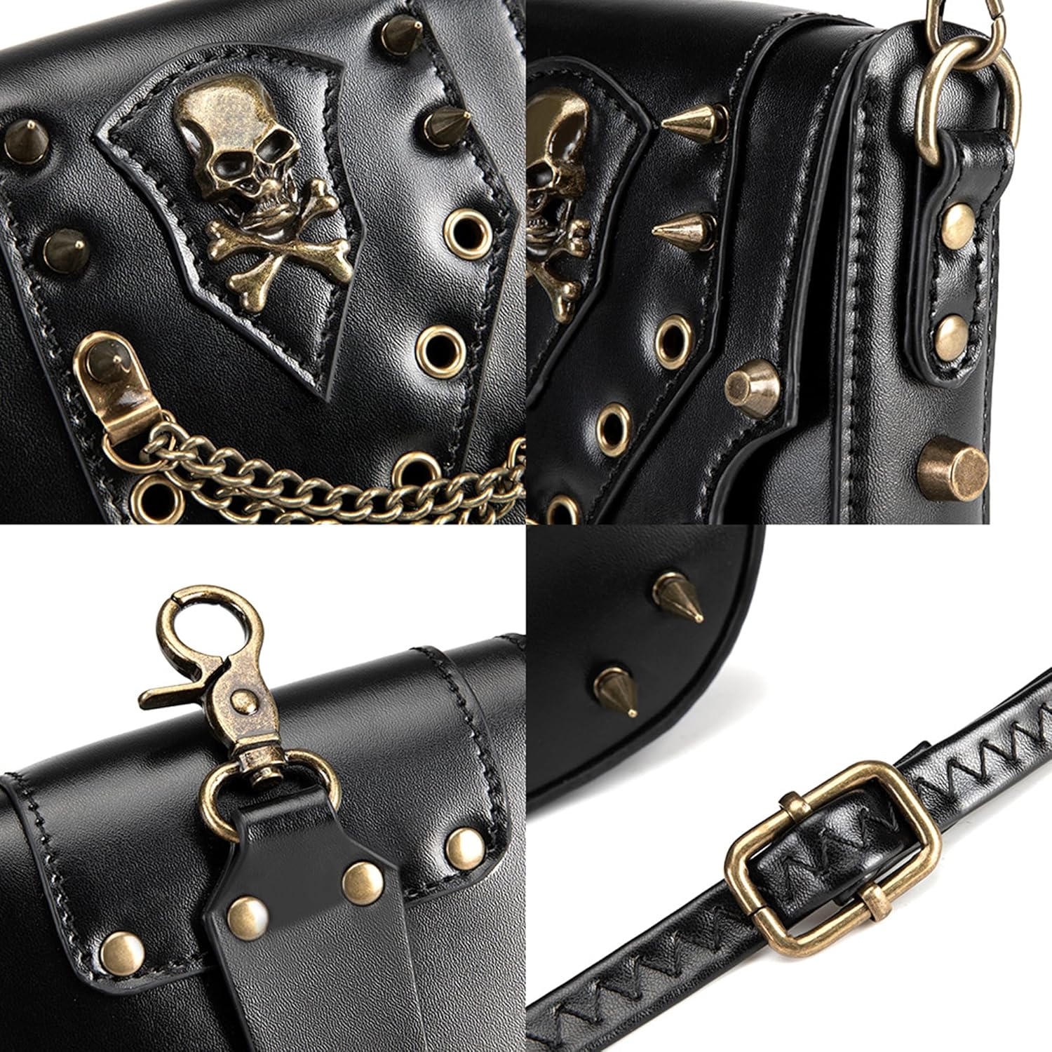 Gothic Owl Crossbody Bag Renaissance Accessories Shoulder Bag Steampunk Belt Pouch Women Cute Cell Phone Novelty Purse - Image 5