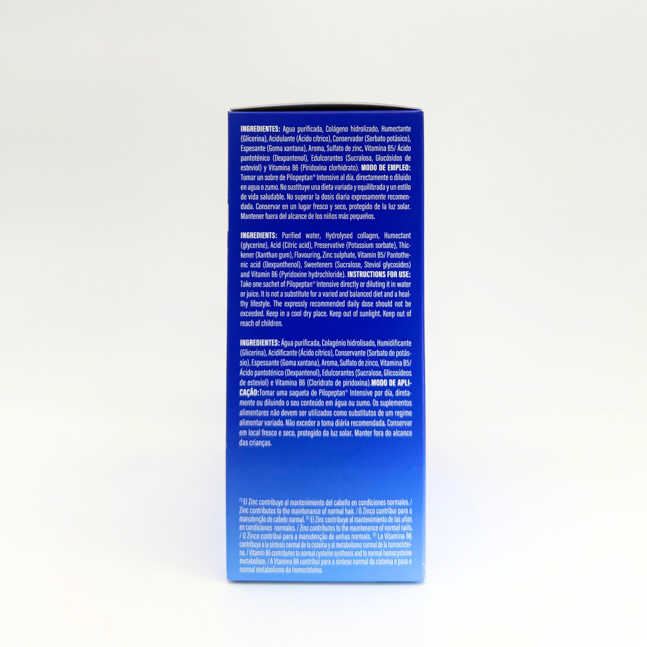 Pilopeptan Intensive | Anticaída Capilar | Cabello y Uñas | Hombre y Mujer | Potencia el Crecimiento, Formación de Queratina, Anclaje, Brillo y Vitalidad del Pelo y Uñas | 30 Sobres