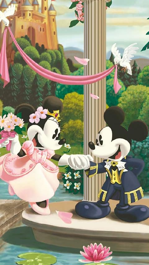 ミッキー ミニー像 Murals Waterfrontmarket Ae