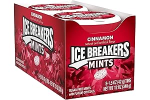 Sugar-Free Breath Mints, Tins w/ Cinnamon (8 Count, 1.5 oz)