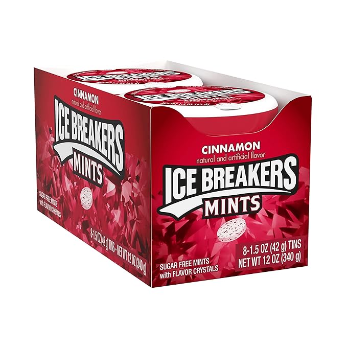 Ice Breakers Caramelo Menta Sin Azúcar Lata, 1.5 oz (8 Unidades) miniatura 3