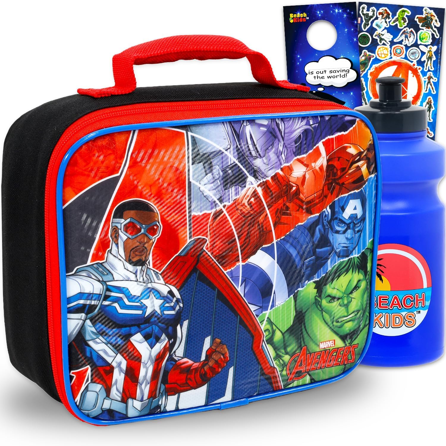 Avengers Lunchbox for Boys Bundle w/Insulated Lunch Bag + More