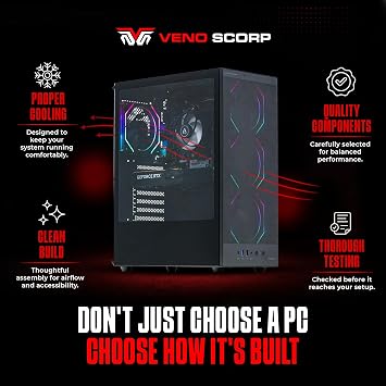 Veno Scorp Gaming PC Bundle i7 3rd Gen GTX 750 4GB 16GB RAM 256GB SSD Titan
