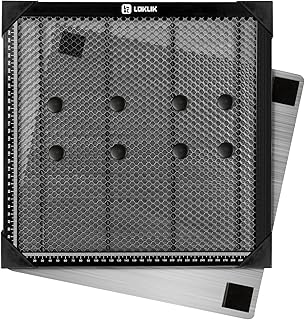 LOKLiK Honeycomb Laser Bed - Honeycomb Panel for Laser Engraver, 300mmX300mm Durable Aluminum Honeycomb Work Table, Perfect for Laser Cutting, Engraving, Wood, Acrylic & Metal Projects