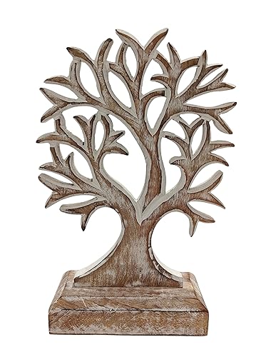 VANIYA CRAFTS® Wooden Tree of Life Decor – Handmade Carved