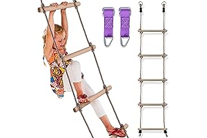 Wooden Playset Ladder for Adventure-Enhancing Obstacle Courses