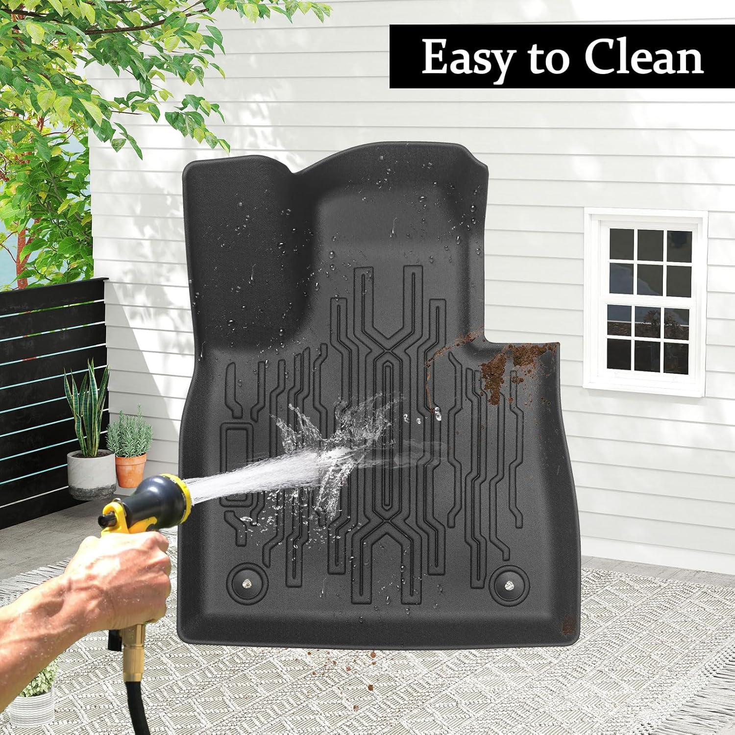 Car Floor Mats for 2020-2025 2026 Ford Explorer 7 Seats Bench Seat All Weather TPE Full Set Anti-Slip Cargo Liner 1st & 2nd Row Custom Fit Trunk Mat with Backrest Mat for Ford Accessories - Image 5