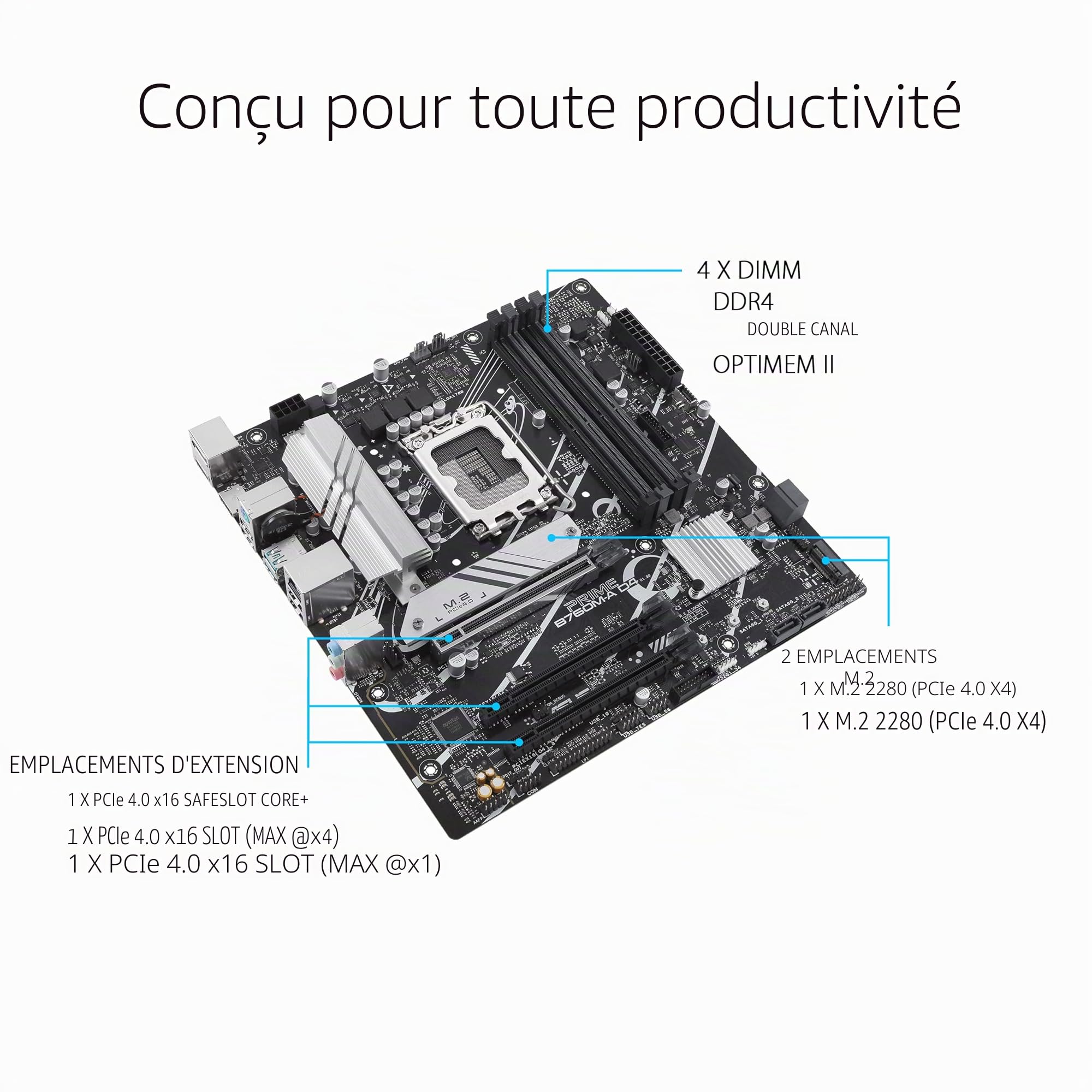Asus Prime B760M-A D4-Csm Intel B760 Lga 1700 Micro Atx (prime B760M-A D4-Csm)
