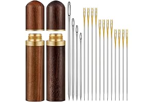 24 Self-Threading and 4 Large-Eye Hand Sewing Needles for Effortless Embroidery and Sewing