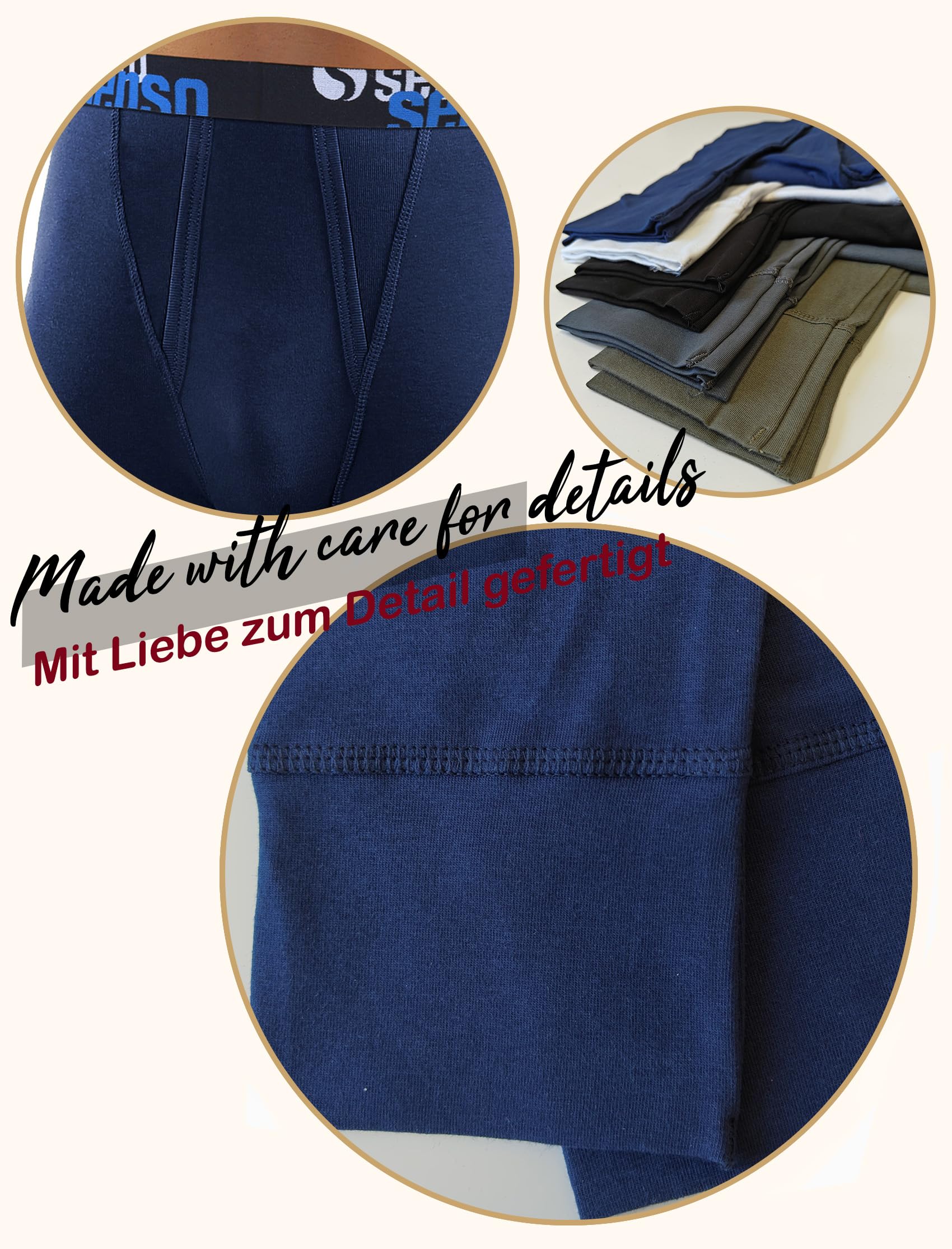 Sesto Senso Calzoncillos Largos Hombre 2 Unidades Algodón Pantalón Térmico