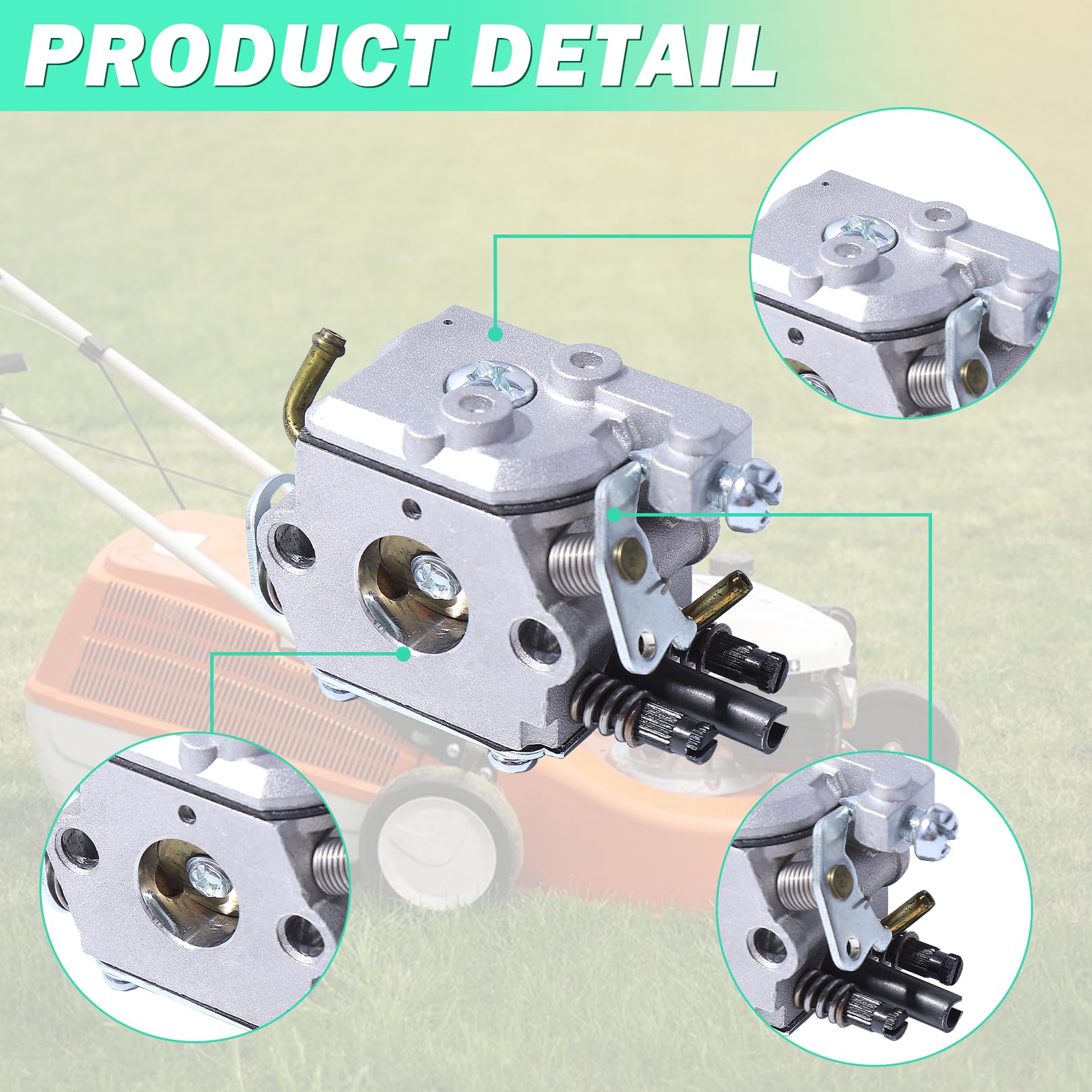 Kit Carburatore per Husqvarna 123 223 323 325 326 327, ADEFOL Ricambi Accessorio Motore Numero Parte OEM C1Q-EL24 Kit Riparazione Carburatore