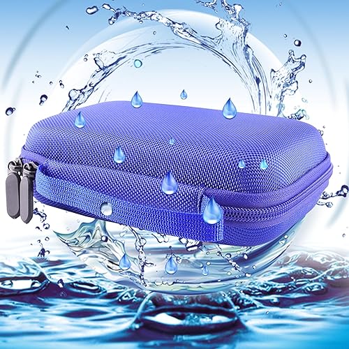 Vista 3 de WERJIA Estuche rígido compatible con consola de juegos portátil retro RG34XX/R36MAX (azul)