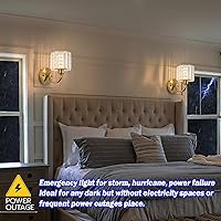 Vista 5 de Juego de 2 apliques de pared que funcionan con pilas, apliques de pared inalámbricos recargables con bombilla RGB de 10000 mAh, aplique de pared