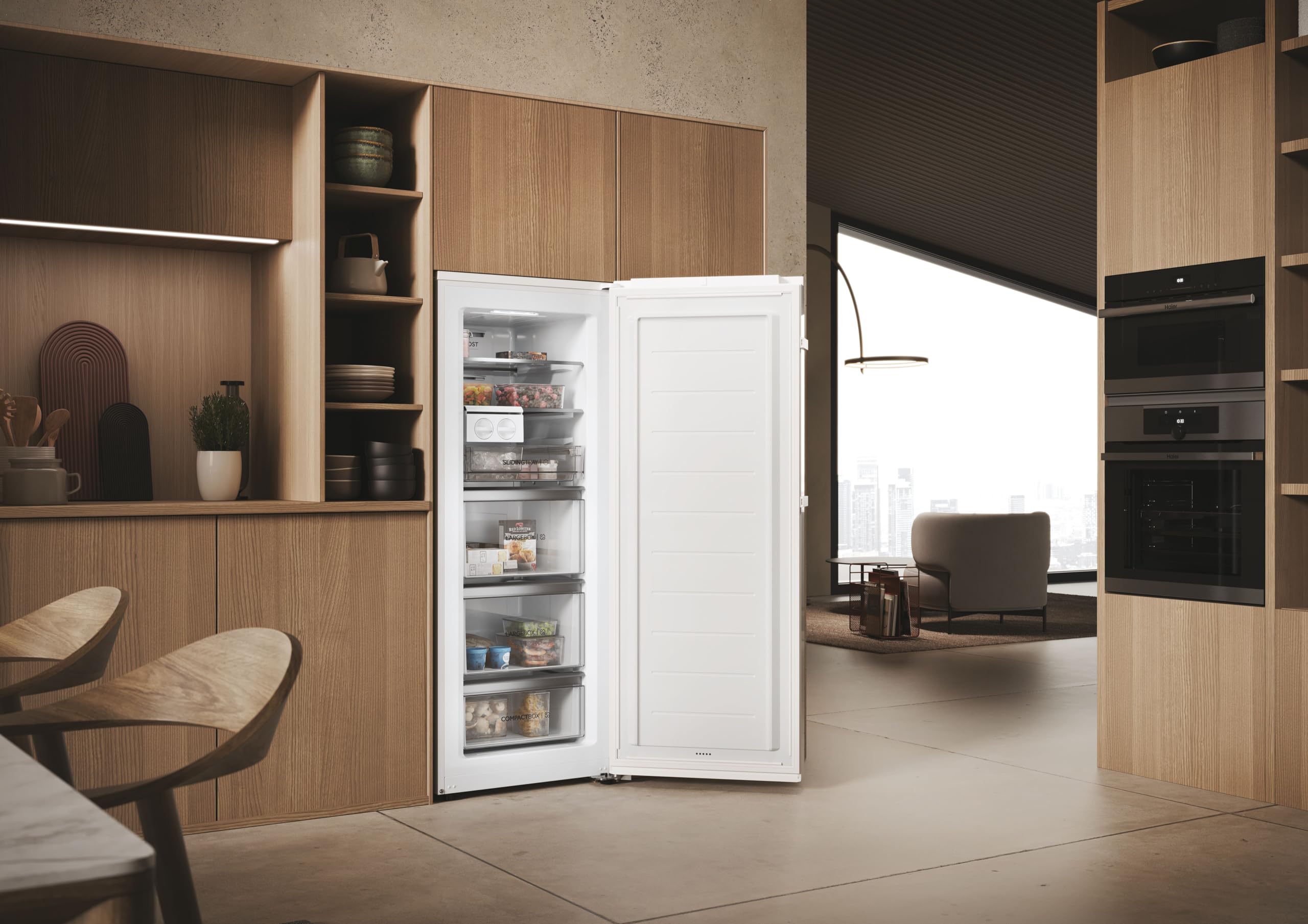 Haier H4F226WDH1 Congelatore/Instaswitch: refrigerazione o congelamento a seconda delle necessità/No Frost/Twist Ice Maker/Smart Hon-App/Inverter Compressore/Volume utile 226 L/Bianco