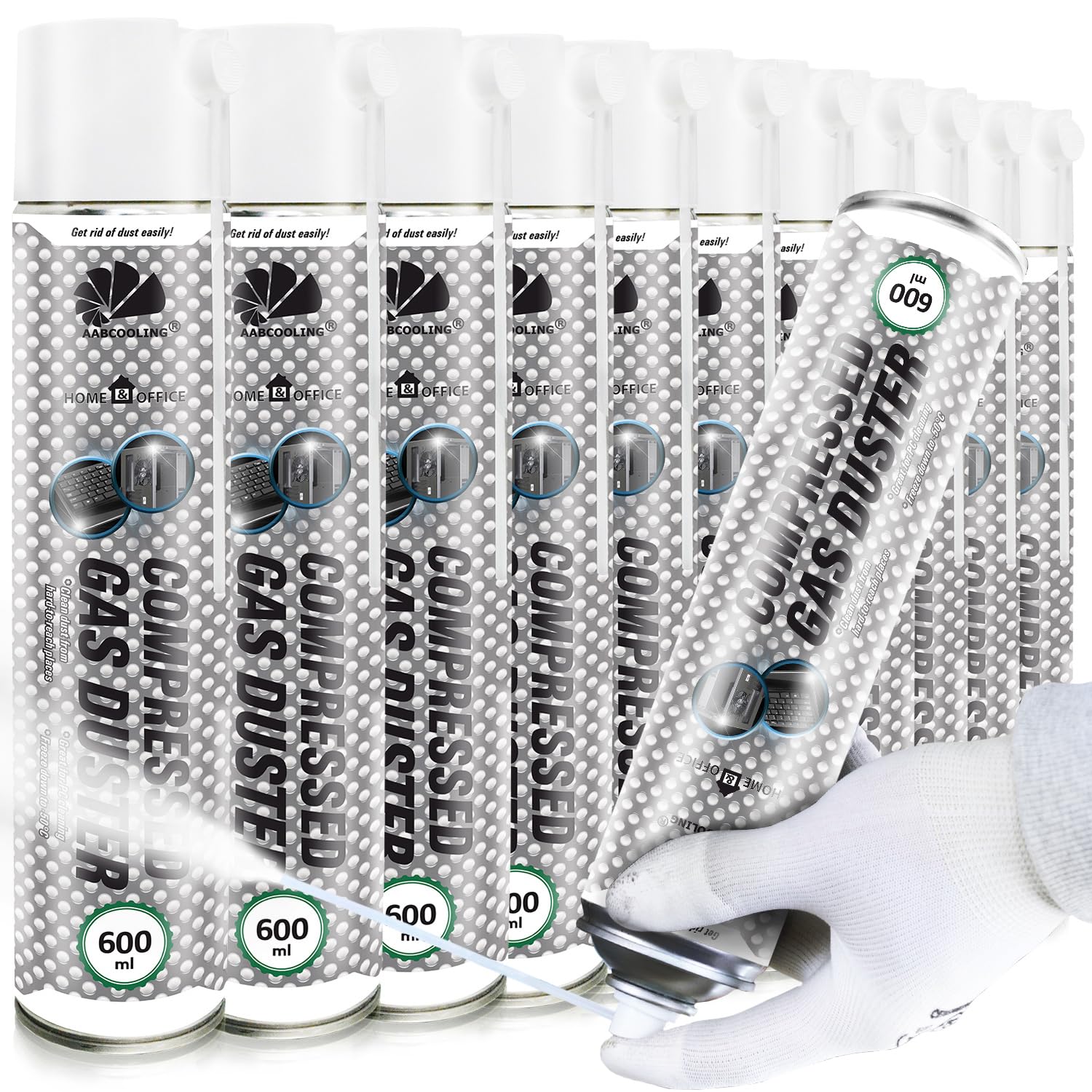 Freezer Spray 11 x 600ml AABCOOLING Home und Office Kältespray -50°C, Schnell-Kühlung, Motorpflege, Servicespray, Kälteschock, Kaltreiniger, Reinigung