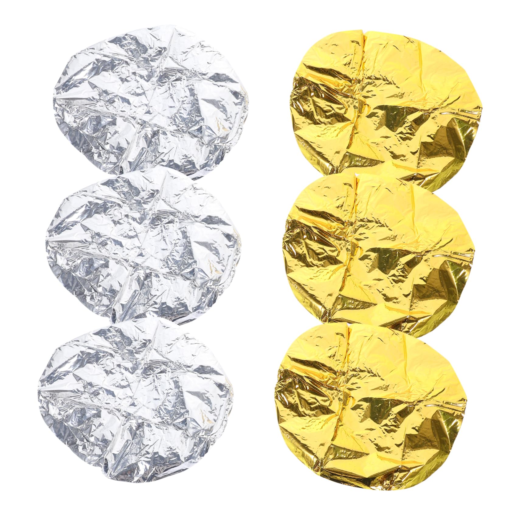 Ipetboom Hair Coloring Aluminum Foil Cap Set 6 Pack Insulation Cap for Stylists Salon Barber Accessories Heatproof Feature