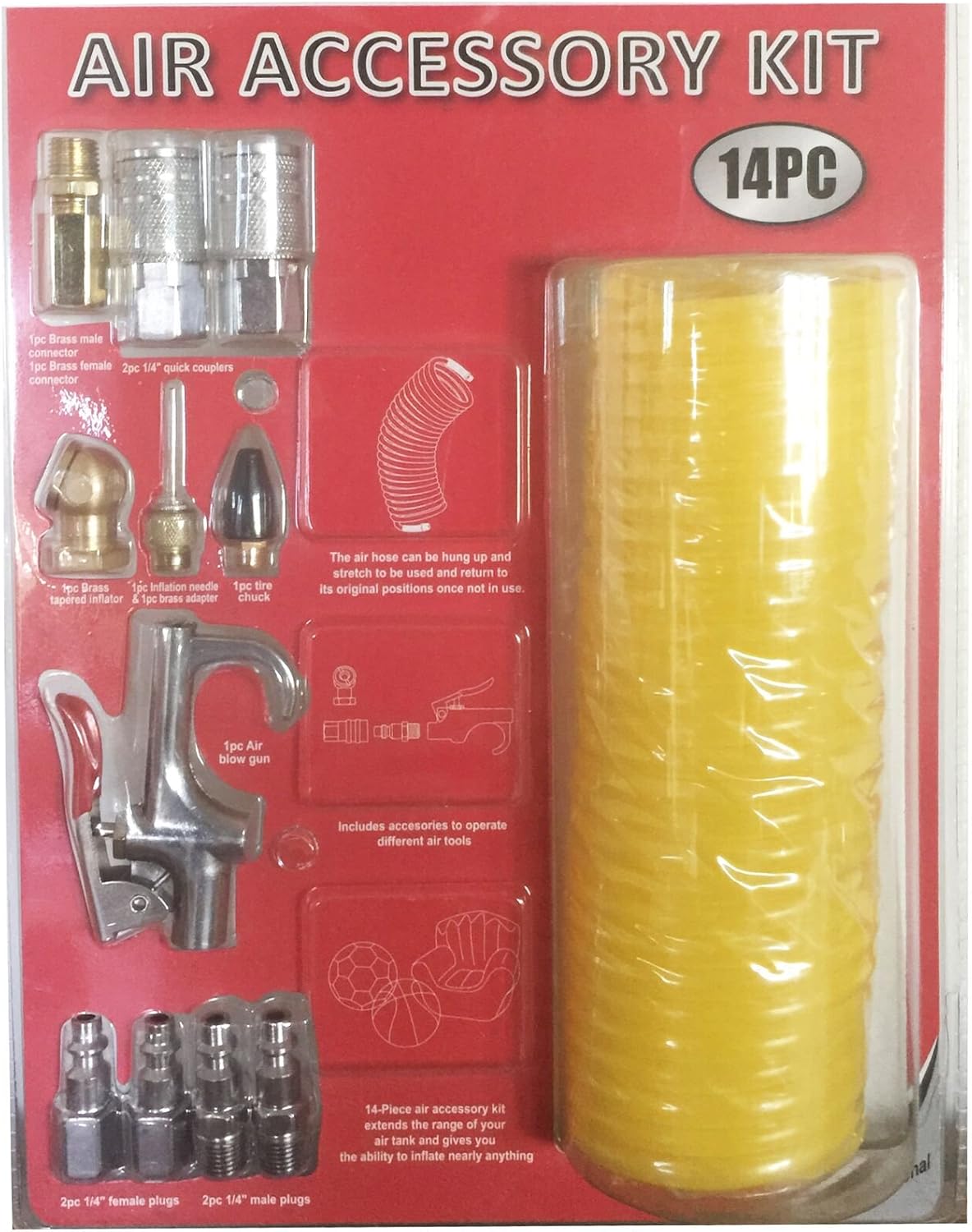 Common Air Compressor Accessory Kit (14 Piece Set)