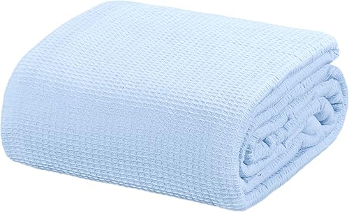 Miniatura 9 de Colección de cobijas para todas las temporadas Crover, térmicas, de algodón, tamaño sencillo, queen y king, con borde marcado e hilos suaves y