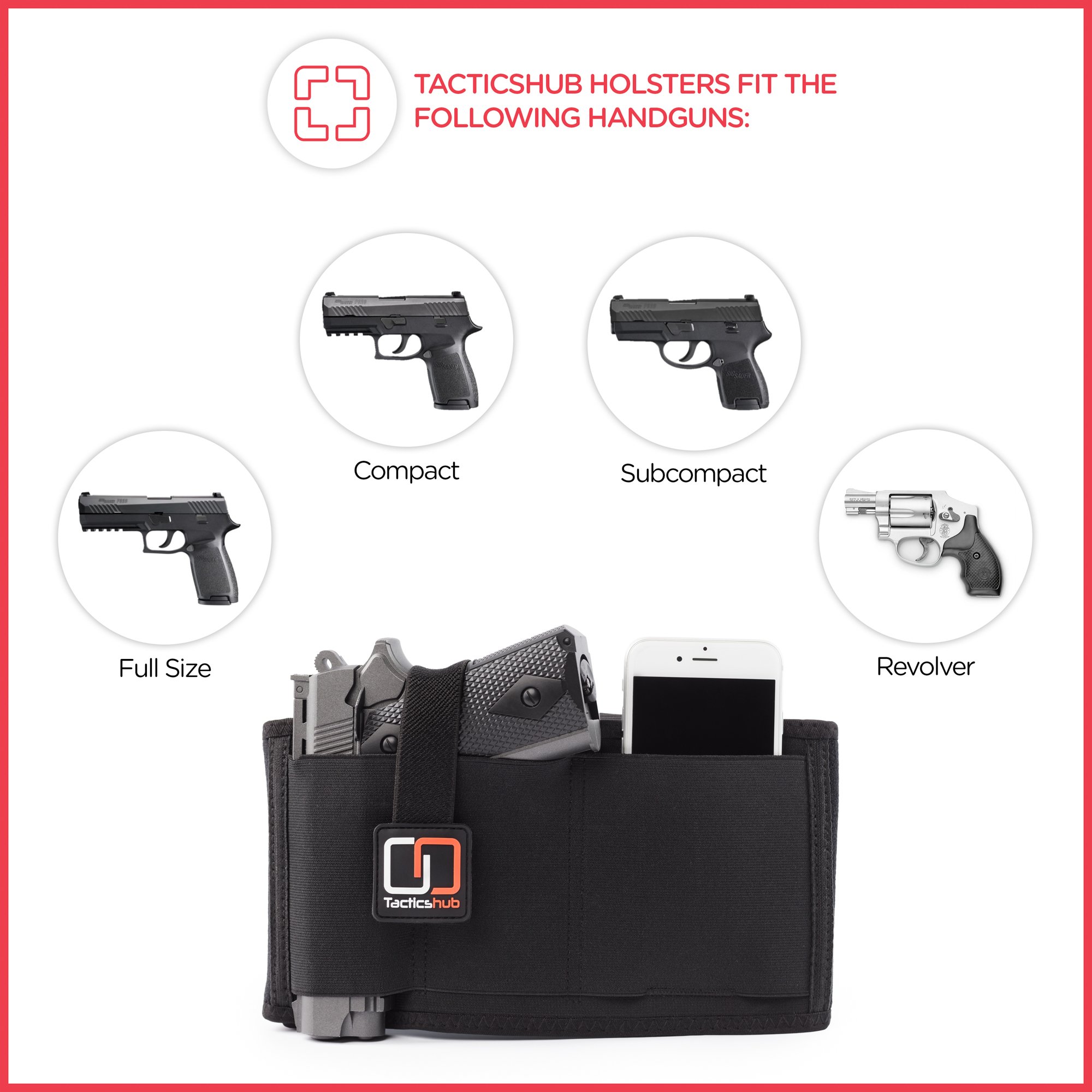 Tacticshub Belly Band Holster for Concealed Carry Gu...B074H6GY1M