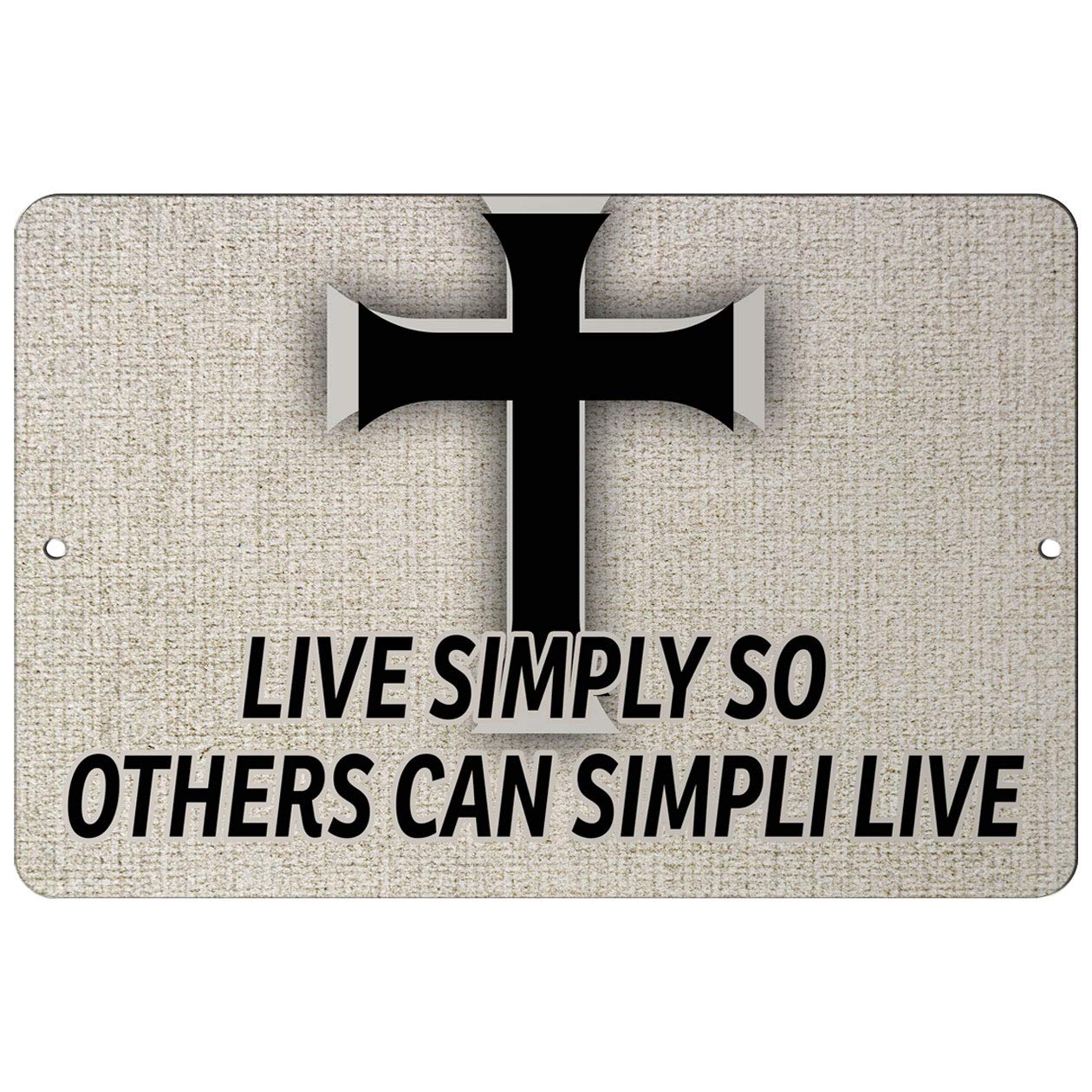 Makoroni - Live Simply SO Others CAN SIMPLI Live Christian Cross - 12