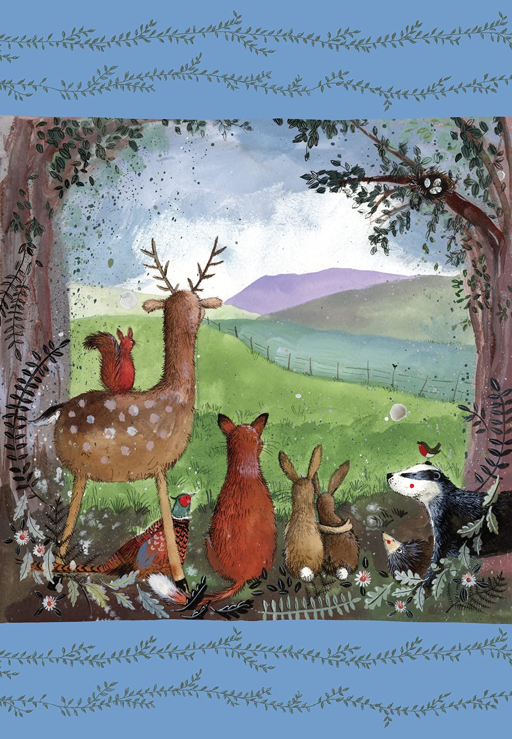 Alex Clark Art Ltd Alex Clark Forest Friends Tea Towel - 100% Cotton