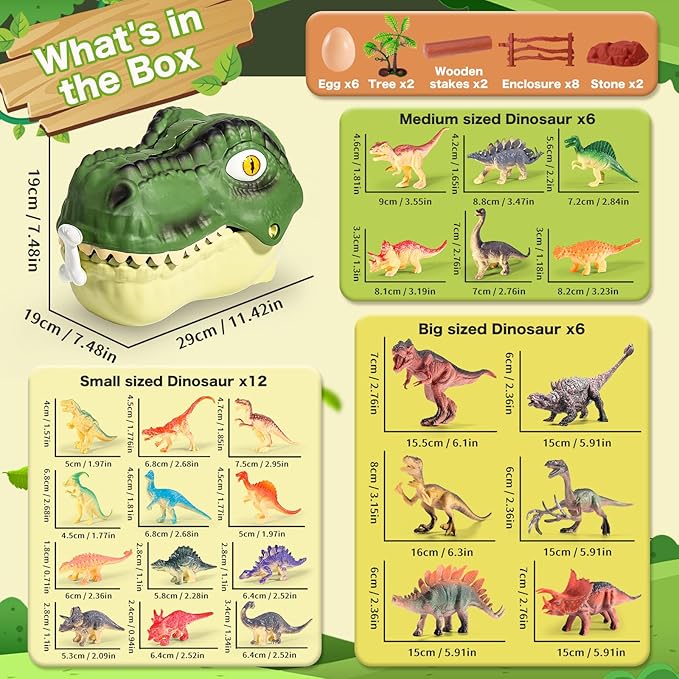 Juguetes de Dinosaurios para Niños 3-5, 45 PCS Figuras Realistas miniatura 2