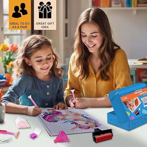 Miniatura 6 de Craft Fusion Herramientas y accesorios de pintura de diamantes, kits de arte de diamantes para adultos y niños, caja organizadora de cuentas de