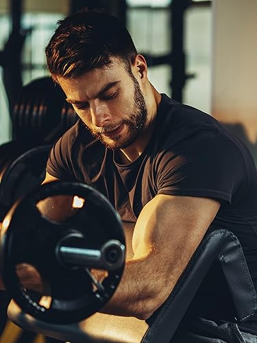 Miniatura 9 de Paquete de 3 y 5 camisetas deportivas de secado rápido para hombre, secado rápido, secado rápido, paquete de 3 y 5 unidades