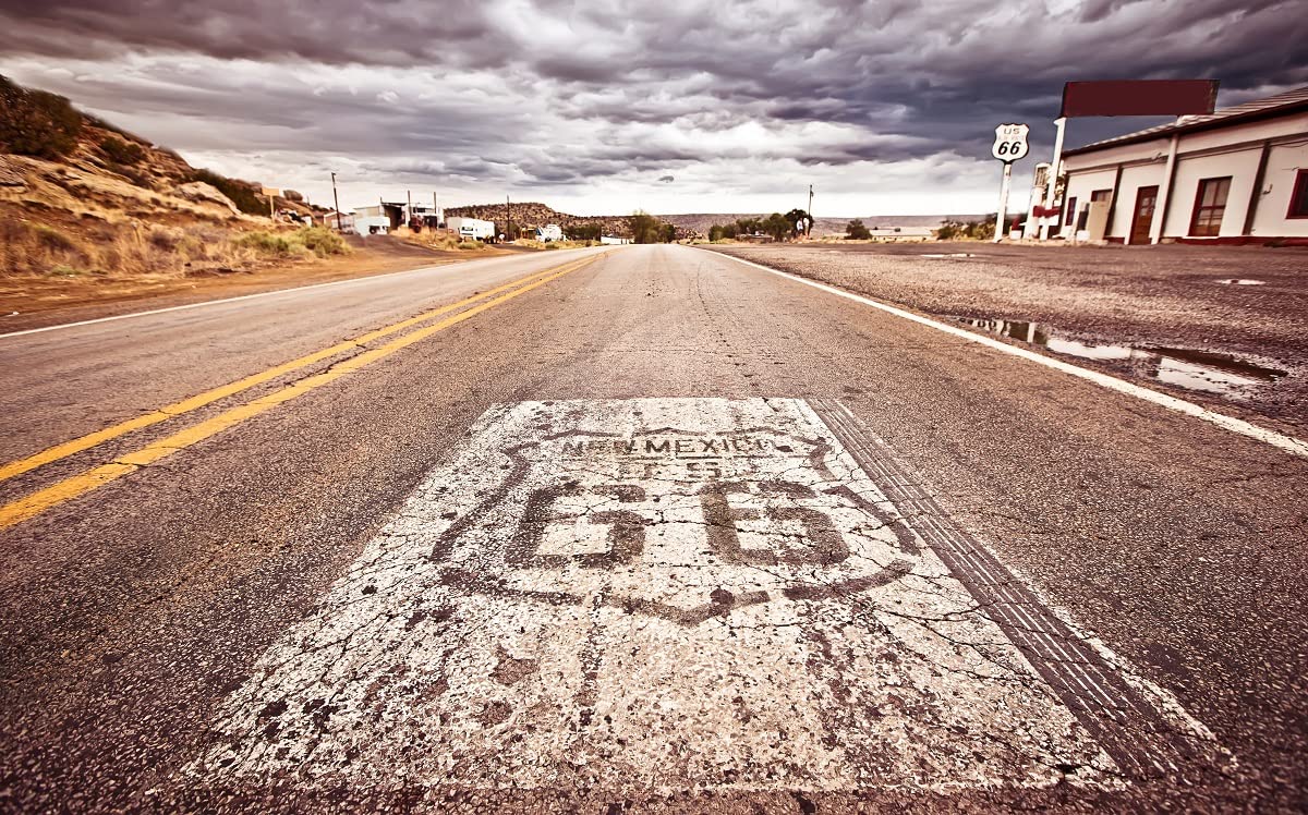Papery Puzzle 2000 Pieces Old Route 66, Street Sign Custom Puzzle 70x100CM