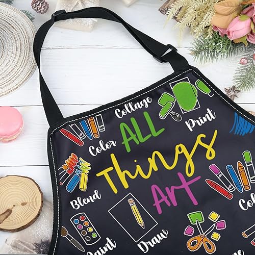 Miniatura 7 de G2TUP Regalo para amantes del arte, delantal de arte con profesor de arte, artista, pintor, regalo, regalo de apreciador de arte