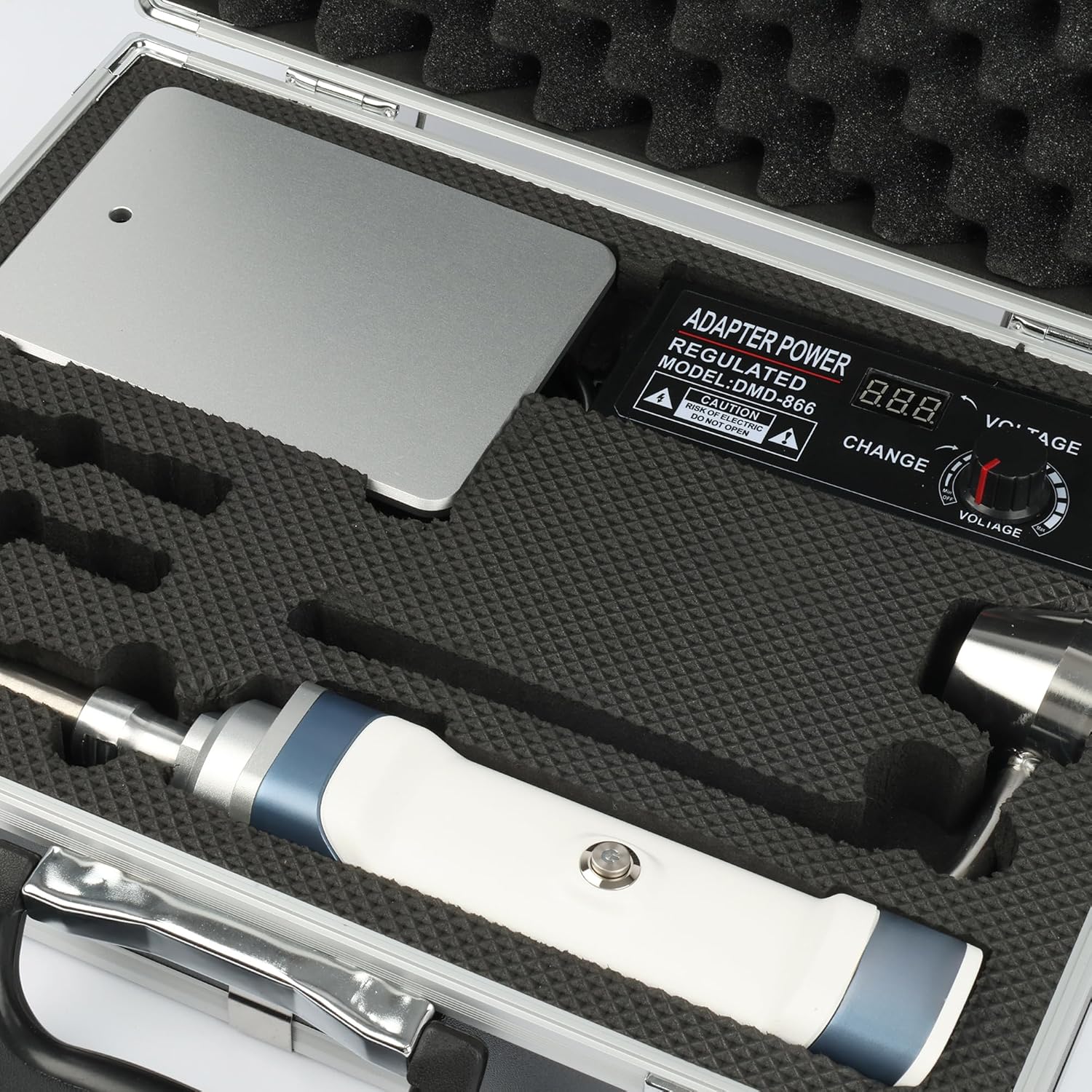 U.S. Solid Handheld Ultrasonic Homogenizer Lab Sonicator Processor Emulsifier Cell Disruptor Mixer with Bracket Carrying Case 100~230V (3mm 0.1~100ml)