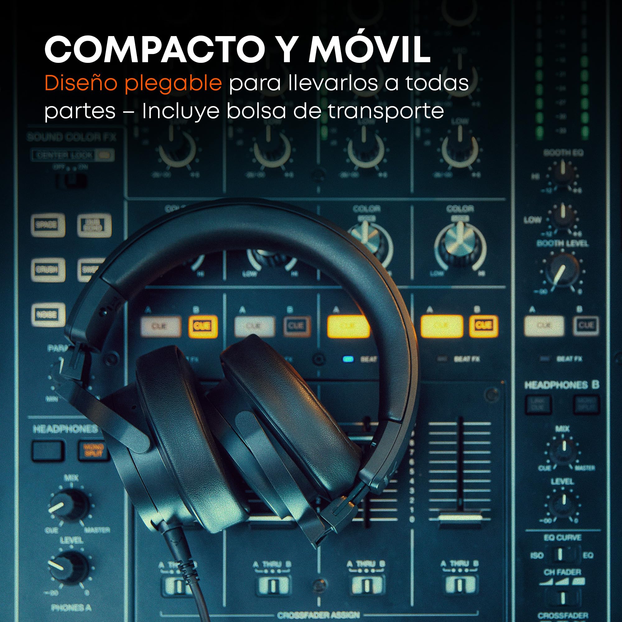 beyerdynamic DJ 300 PRO X - Auriculares profesionales 2 en 1 para DJ (cambio de oreja, estilo flexible y función de uso, copas personalizables para DJs profesionales)