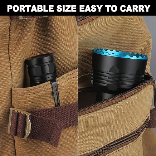 Miniatura 7 de Linterna táctica recargable X7-Pro, distancia de proyección de 5,183.7 ft, reflector LED SFT40 de alto brillo de lúmenes para seguridad, caza