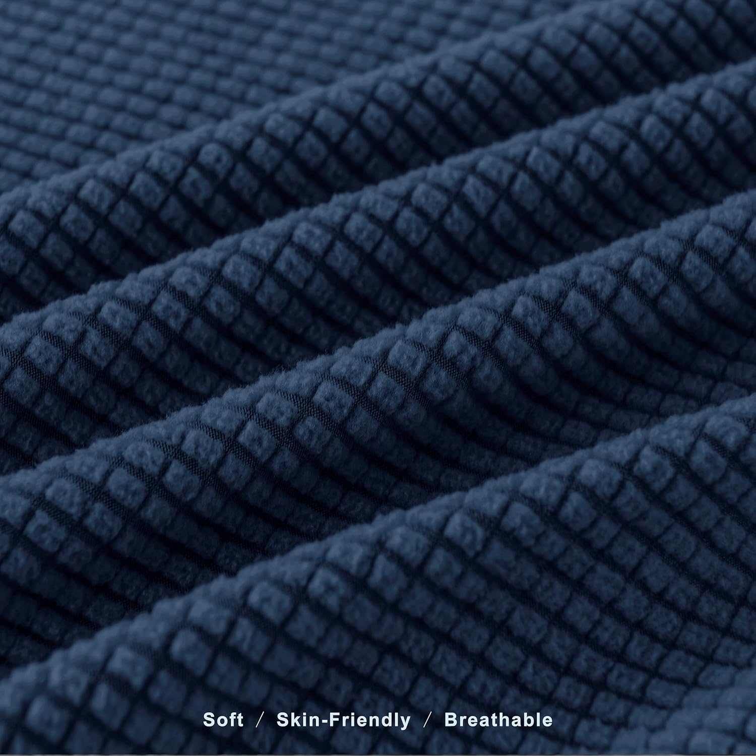 subrtex Sofa Slipcover with Separate Cushion Couch Cover 3-Seaters Furniture Protector for Kids/Pets (Large,Navy) : Everything Else