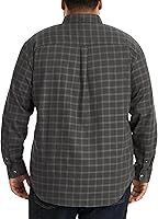 Vista 4 de Van Heusen Camisa de manga larga con botones y sin arrugas para hombre grande y alto