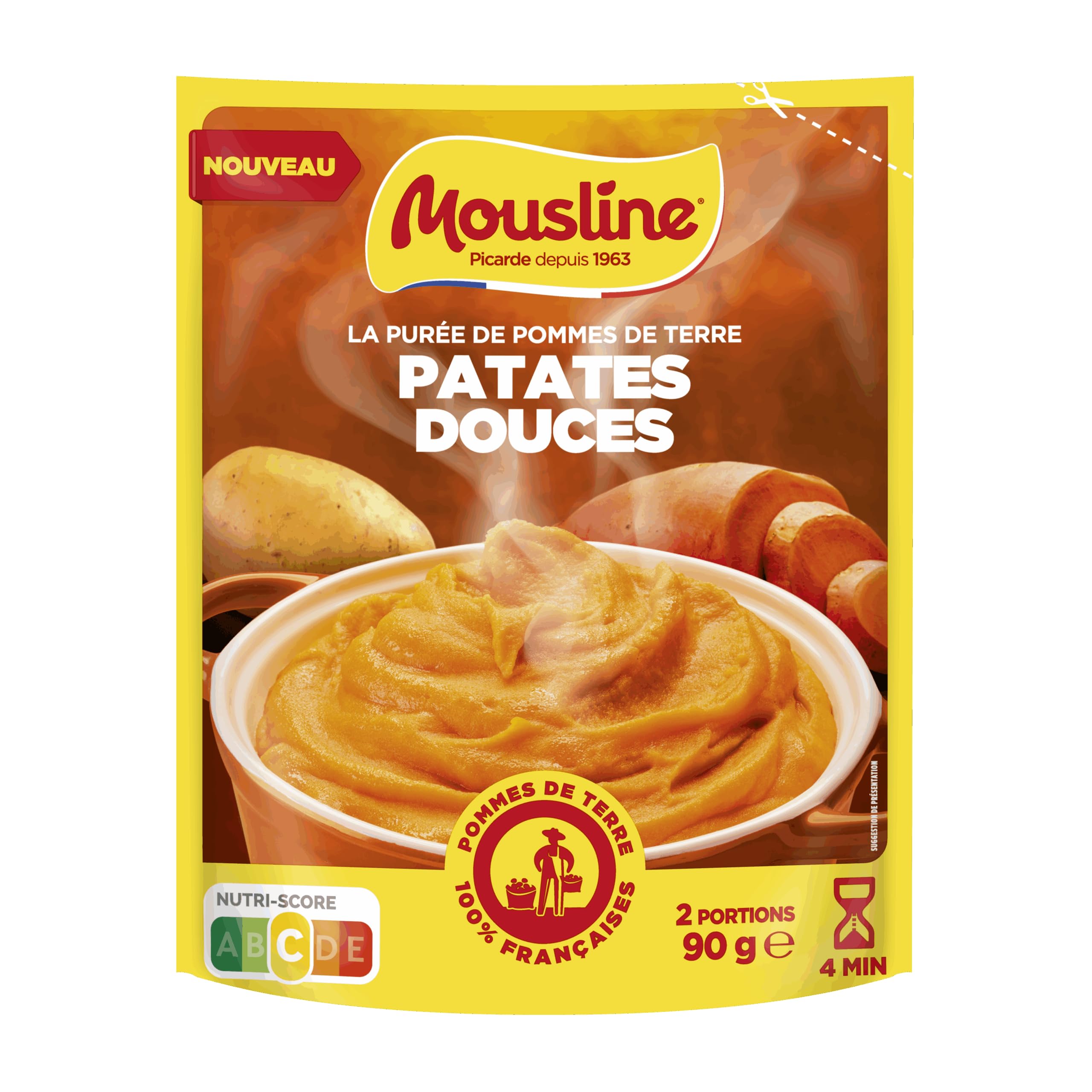Mousline Puré de Patata Instantáneo Gourmet Boniato 90g