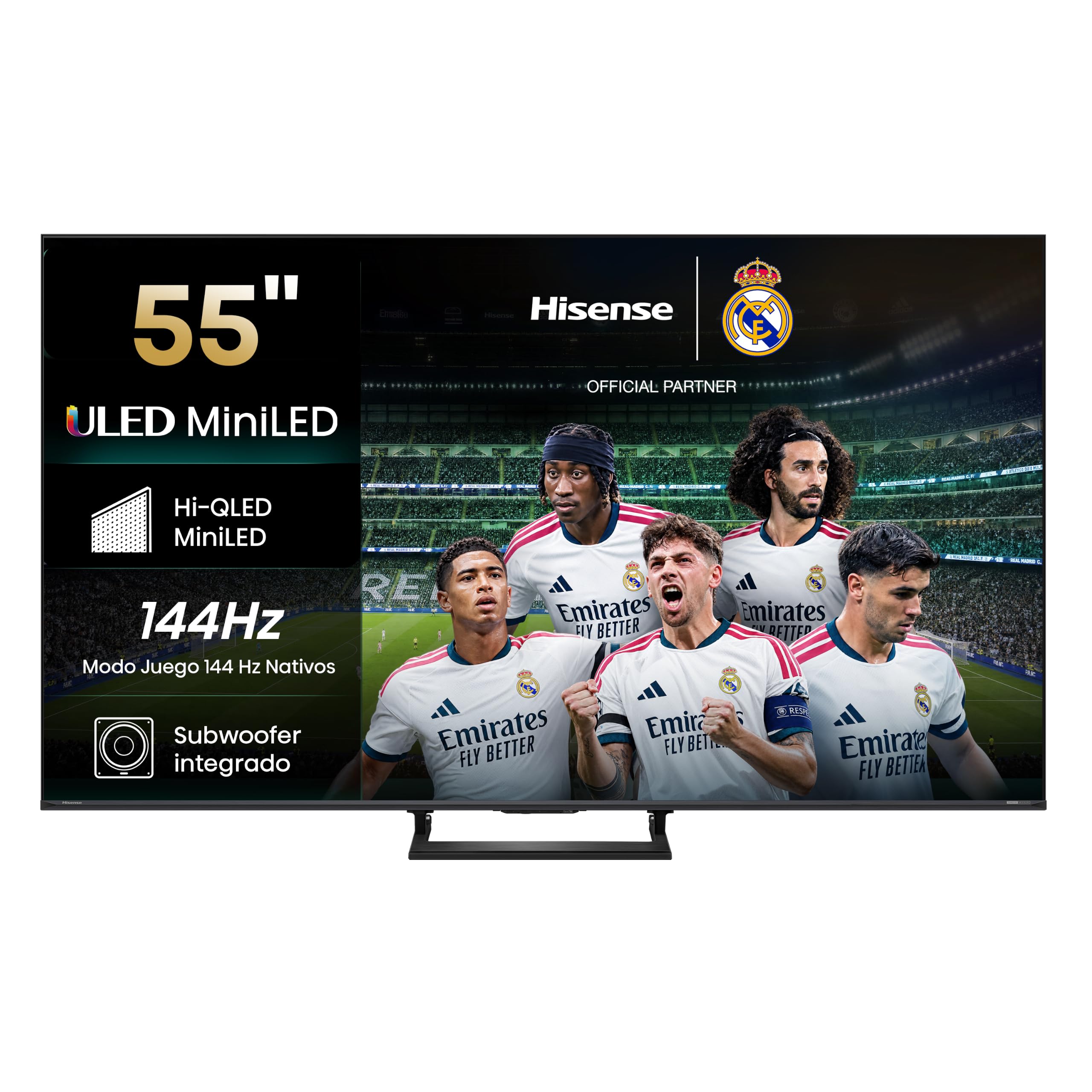 Hisense 55E8S – MiniLED 55 pulgadas Smart TV 4K, Quantum Dot Color, 144 Hz