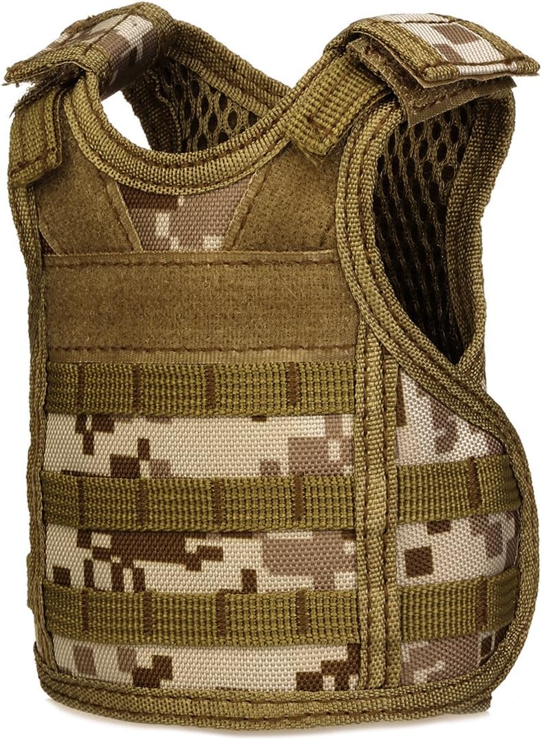 UNISTRENGH Bottle Cooler Beverage Insulator Tactical Mini Molle Vest Beer Soda Can Coolers Bottle Mini Cooler