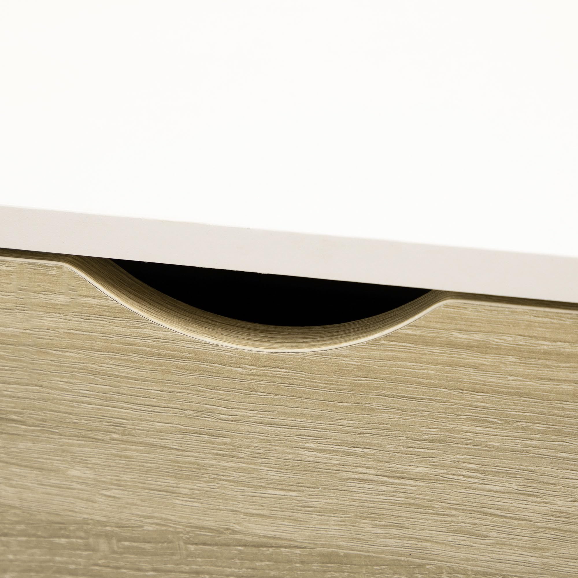 HOMCOM Mesa de Centro Mesa de Salón con 2 Cajones 106x58x39,5 cm Blanco