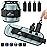 Sportneer Adjustable Ankle Weights for Women and Men1 Pair 1 2 3 4 6 7 8 10 lbs Upgraded Easily Adjustable Leg Weight, Weighted Wrist Weight Strap for Gym, Fitness, Workout, Walking, Dancing (Black, 5 lbs x 2)