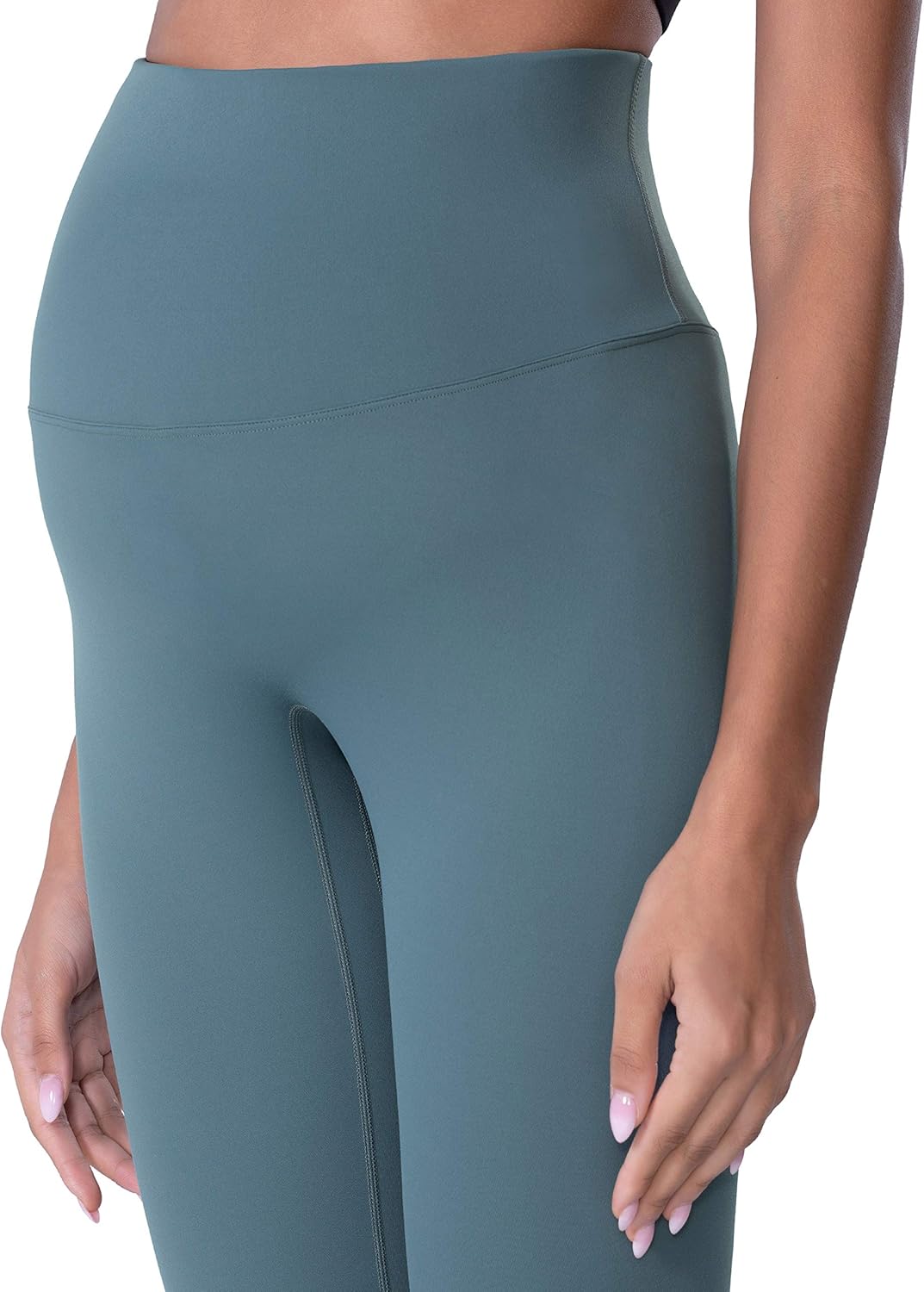 POSHDIVAH Women's Maternity Leggings Over The Belly Pregnancy Yoga Pants Active Wear Workout Leggings - Image 6