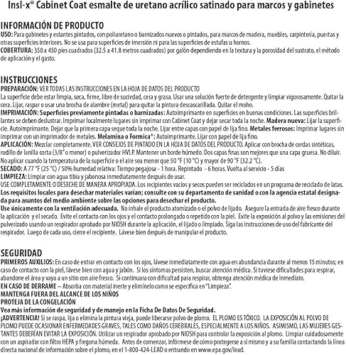 Miniatura 16 de INSL-X - Esmalte para gabinete, pintura satinada, CC550109A-01